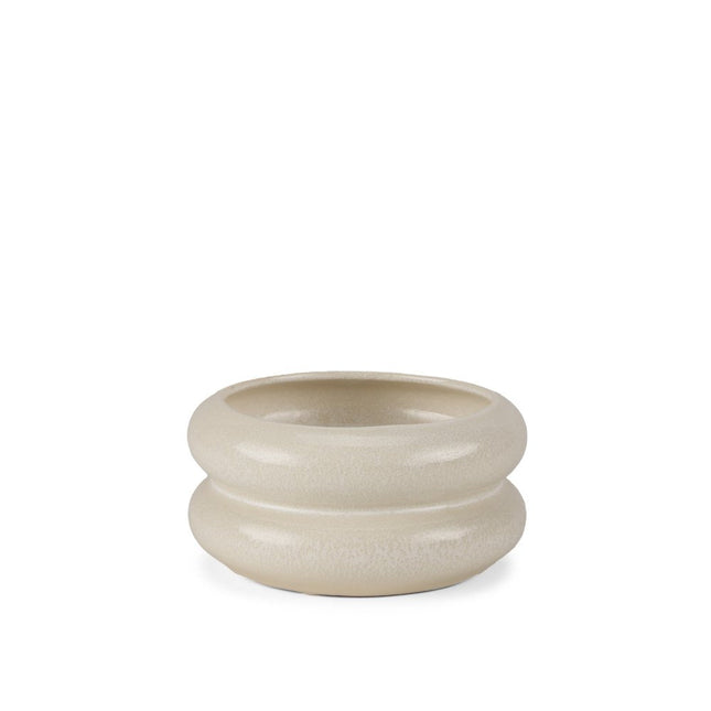4" Cream Cylinder Ceramic Table Vase HomeRoots