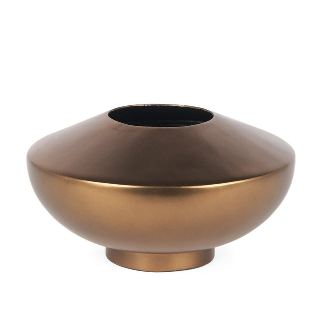 6" Antiqued Bronze Metal Table Vase HomeRoots
