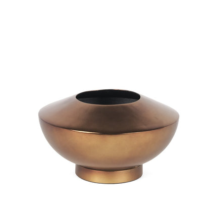 5" Antiqued Bronze Metal Table Vase HomeRoots