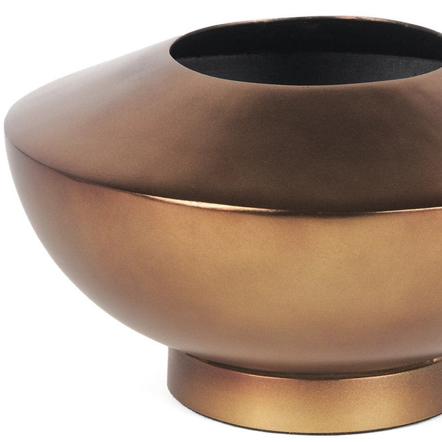 5" Antiqued Bronze Metal Table Vase HomeRoots