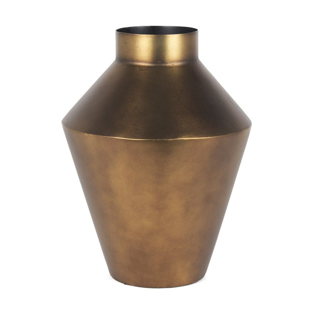 13" Antiqued Bronze Metal Table Vase HomeRoots