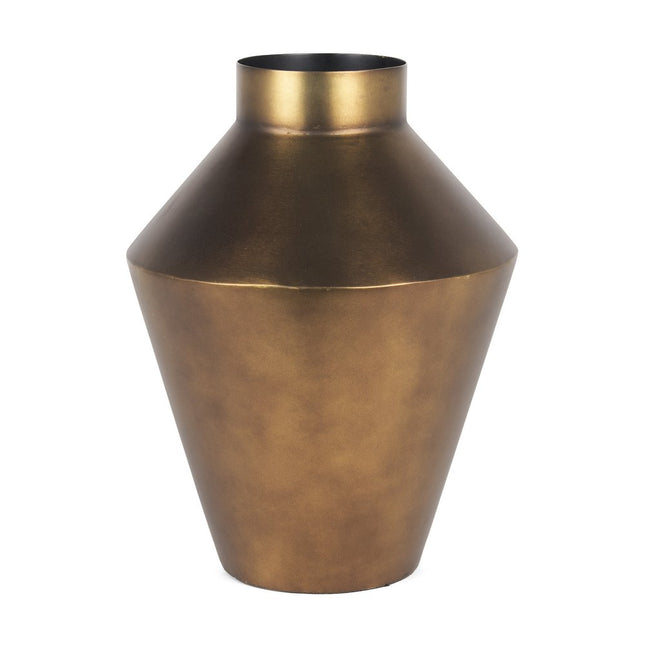 13" Antiqued Bronze Metal Table Vase HomeRoots