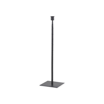 18" Black Metal Tabletop Taper Candlestick HomeRoots