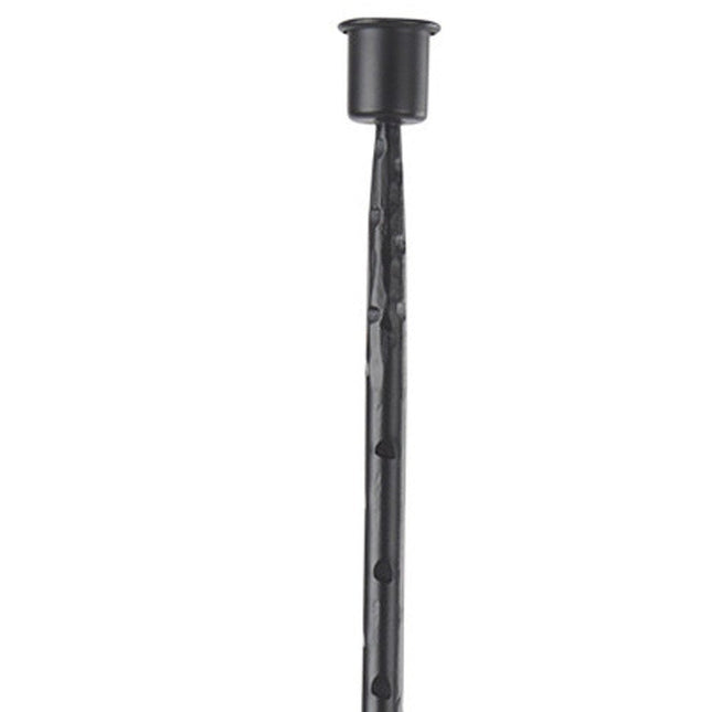 30" Black Abstract Metal Tabletop Taper Candlestick HomeRoots