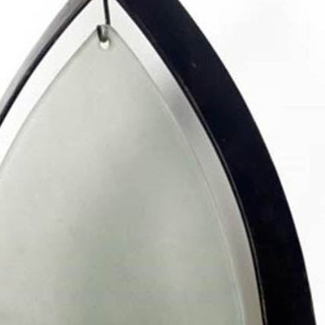7" Black Abstract Metal And Glass Wall Sconce Candle Holder HomeRoots