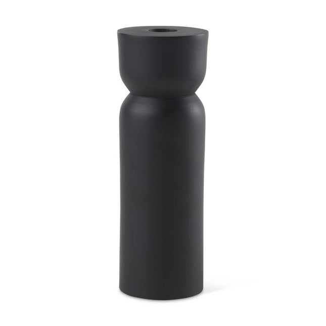 8" Black Metal Tabletop Taper Candle Holder HomeRoots