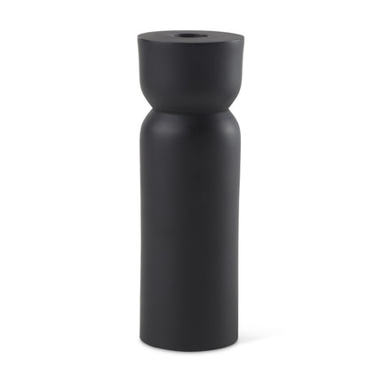 8" Black Metal Tabletop Taper Candle Holder HomeRoots