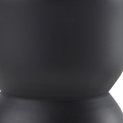 8" Black Metal Tabletop Taper Candle Holder HomeRoots