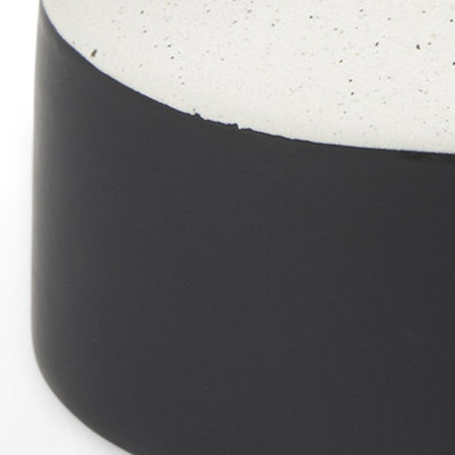 10" Black And White Ceramic Jug Vase HomeRoots