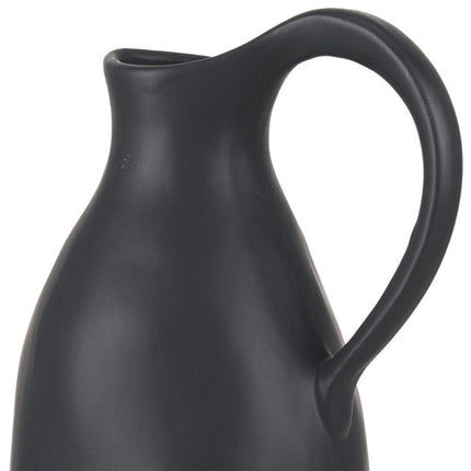 15" Black Ceramic Bud Jug Vase HomeRoots