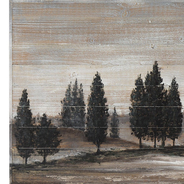 Tuscan Cypress Hand Painted Distressed Unframed Wall Art HomeRoots