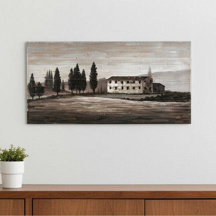 Tuscan Cypress Hand Painted Distressed Unframed Wall Art HomeRoots