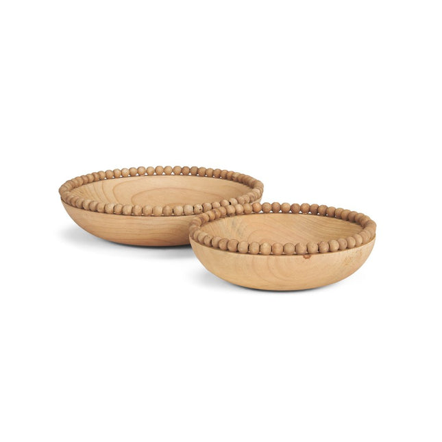 3" Brown Wood Round Centerpiece Bowl HomeRoots