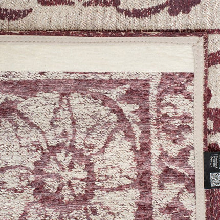 9' X 13' Beige And Maroon Tribal Washable Area Rug With UV Protection HomeRoots