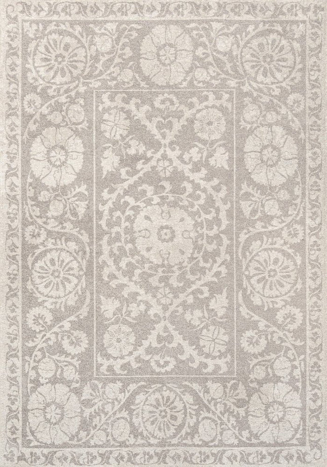9' X 13' Beige And Gray Tribal Washable Area Rug With UV Protection HomeRoots