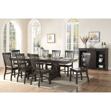 ACME 61030 Maisha Dining Table, Rustic Walnut (1Set/2Ctn) ACME Furniture