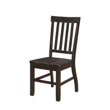 ACME 61032 Maisha Side Chair (Set-2), Rustic Walnut ACME Furniture
