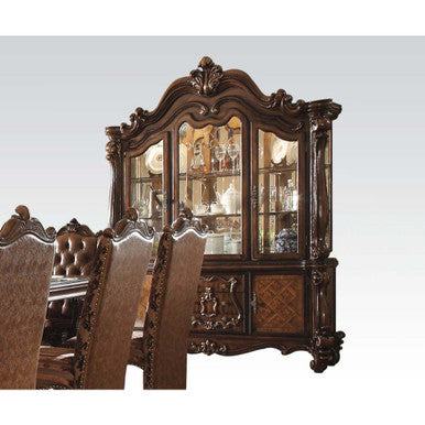 ACME 61104 Versailles Hutch & Buffet, Cherry Oak (1Set/2Ctn) ACME Furniture