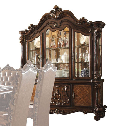 ACME 61104 Versailles Hutch & Buffet, Cherry Oak (1Set/2Ctn)  1