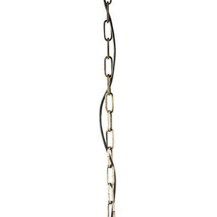 White And Gold Empire Three Light Metal and Beads Dimmable Chandelier HomeRoots