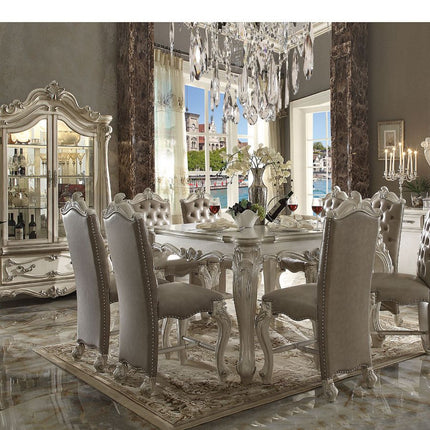 ACME 61150 Versailles Counter Height Table, Bone White