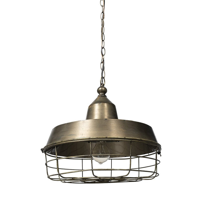 Gold Single Metal Dimmable Ceiling Light With Gold Shades HomeRoots