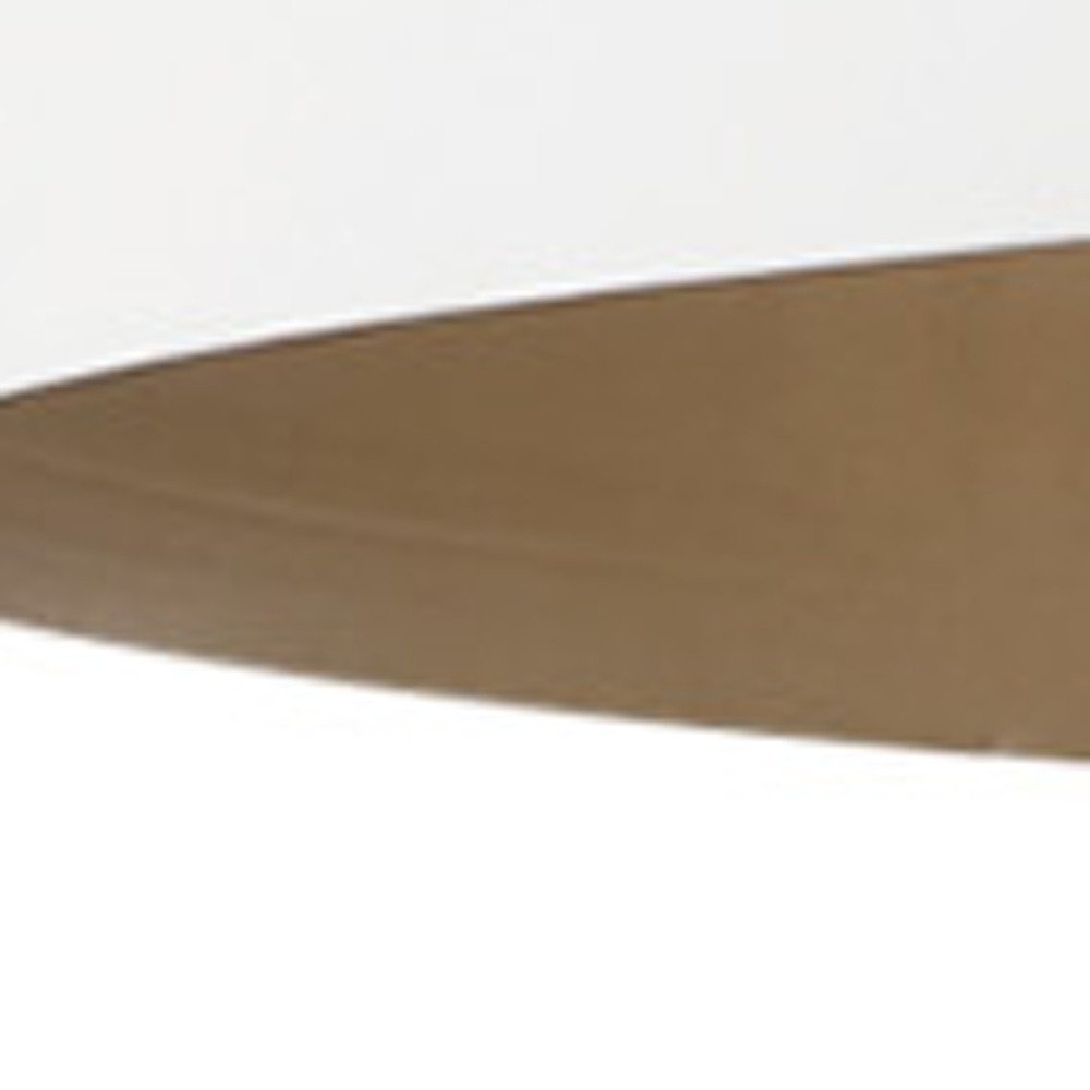 White Single Metal Dimmable Ceiling Light With White Shades