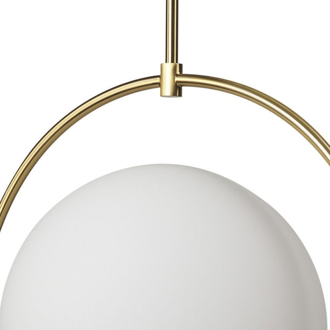 White Single Metal Dimmable Ceiling Light With White Shades HomeRoots