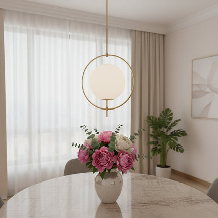 White Single Metal Dimmable Ceiling Light With White Shades HomeRoots