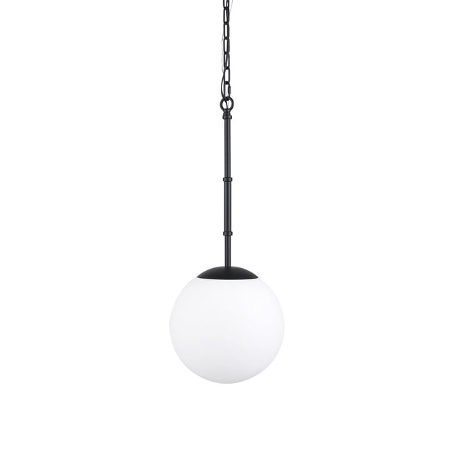 Black And White Single Metal Dimmable Ceiling Light With White Shades HomeRoots