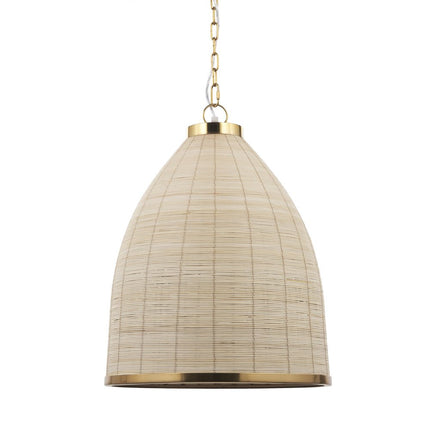 Brown Single Metal Dimmable Ceiling Light With Brown Shades HomeRoots