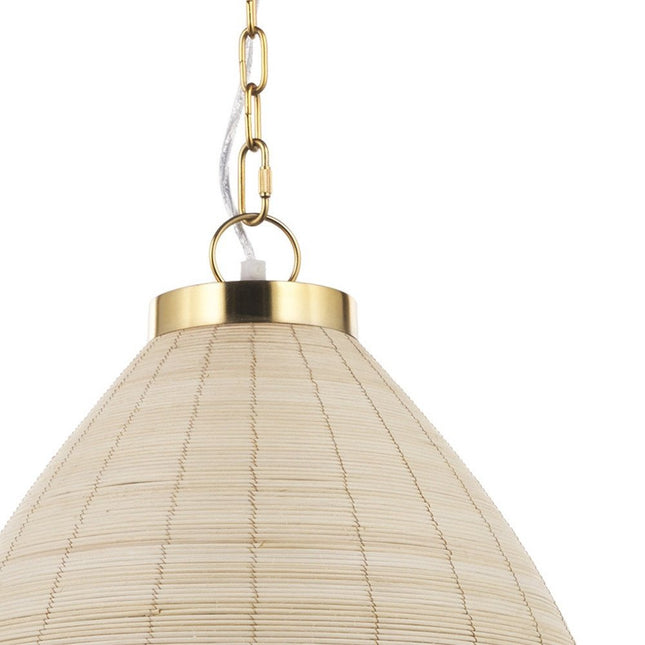 Brown Single Metal Dimmable Ceiling Light With Brown Shades HomeRoots