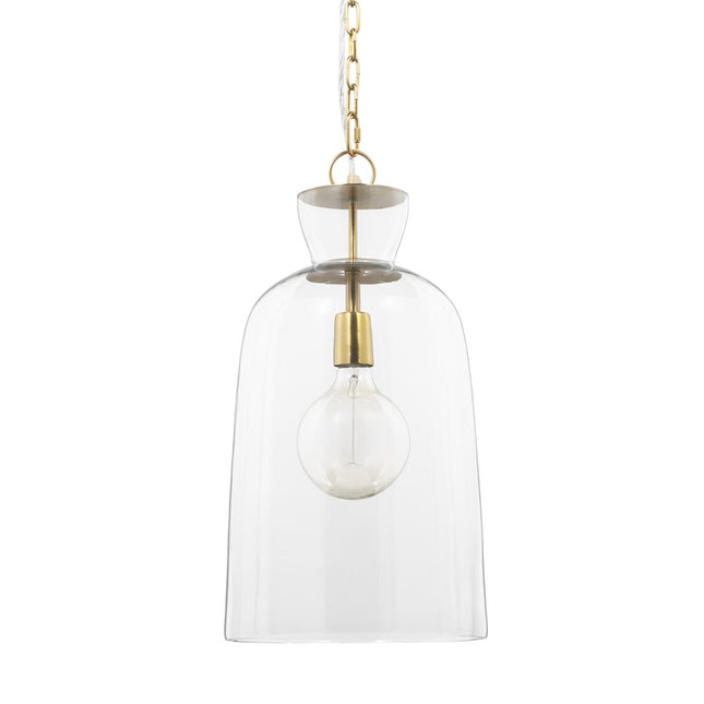 Clear Single Glass Dimmable Ceiling Light With Clear Shades