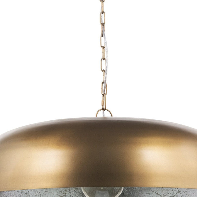 Gold Single Metal Dimmable Ceiling Light With Gold Shades HomeRoots