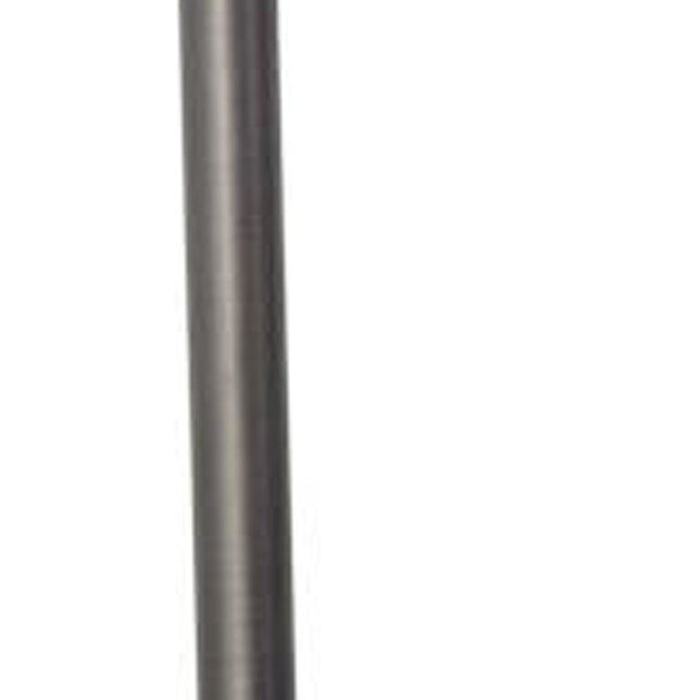 25" Gray Round Bedside Lamp With Drum Shade HomeRoots