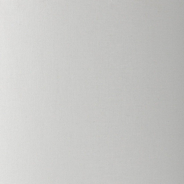 31" White Round Bedside Lamp With Drum Shade HomeRoots