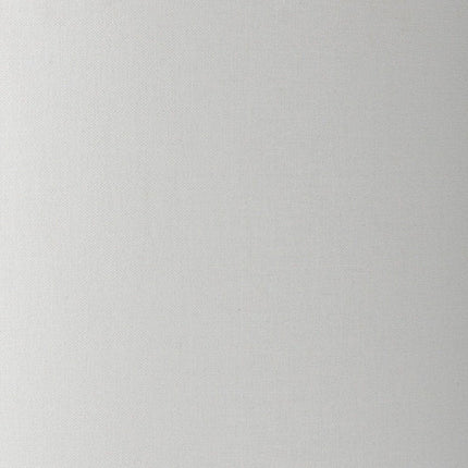 31" White Round Bedside Lamp With Drum Shade HomeRoots