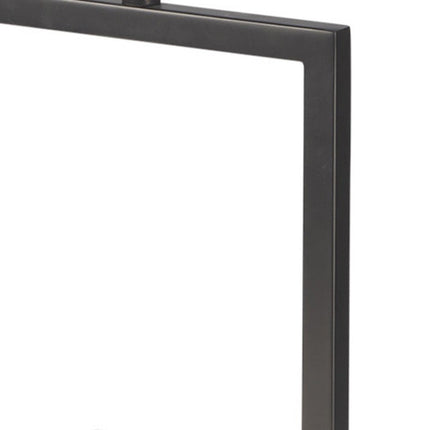 26" Gray Square Bedside Lamp With Shade HomeRoots