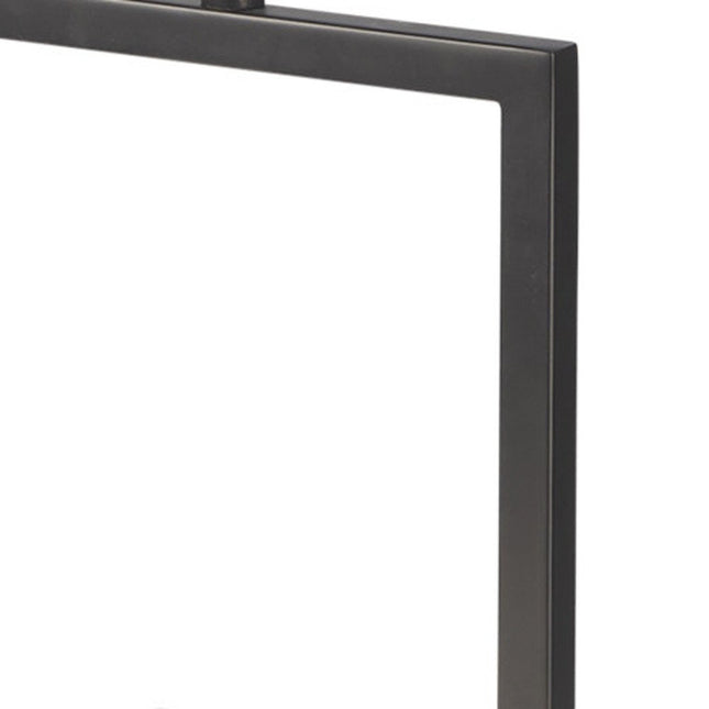 26" Gray Square Bedside Lamp With Shade HomeRoots