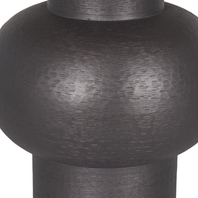 26" Black Round Bedside Lamp With Empire Shade HomeRoots