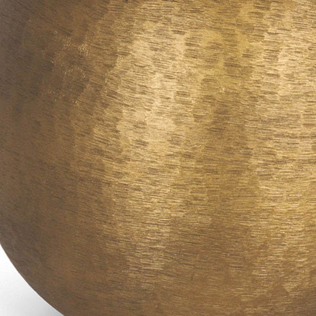 24" Gold Round Bedside Lamp With Empire Shade HomeRoots