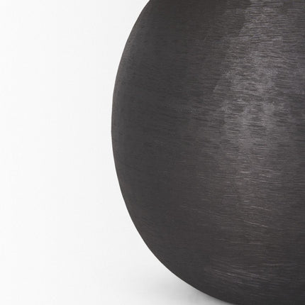 24" Black Round Bedside Lamp With Empire Shade HomeRoots