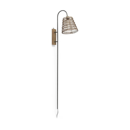 16" Brown And Black And Brown Metal Wallchiere Sconce HomeRoots
