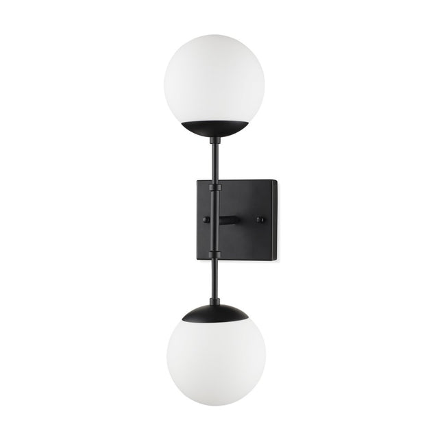 6" Black Metal and Glass Corner Wall Light HomeRoots