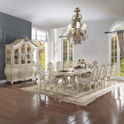 ACME 61284 Ragenardus Hutch & Buffet, Antique White (1Set/2Ctn)