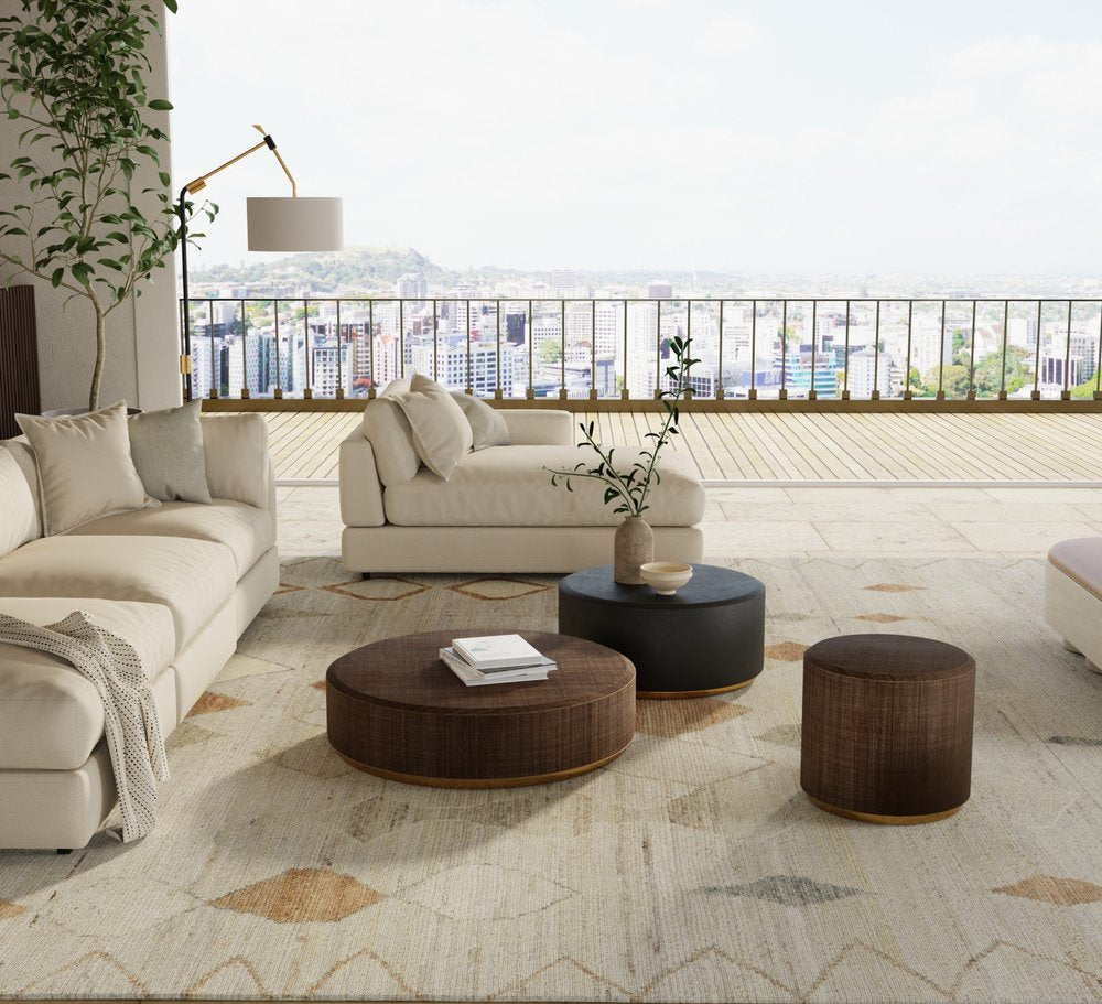 9' X 13' Tan Brown And Gray Moroccan Hand Knotted Area Rug