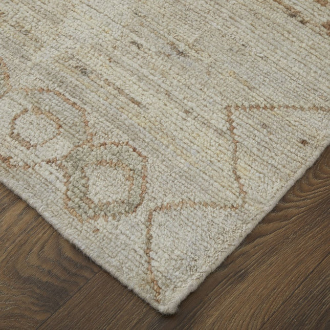 9' X 13' Tan Brown And Gray Moroccan Hand Knotted Area Rug HomeRoots