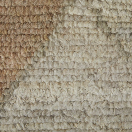 9' X 13' Tan Brown And Gray Moroccan Hand Knotted Area Rug HomeRoots
