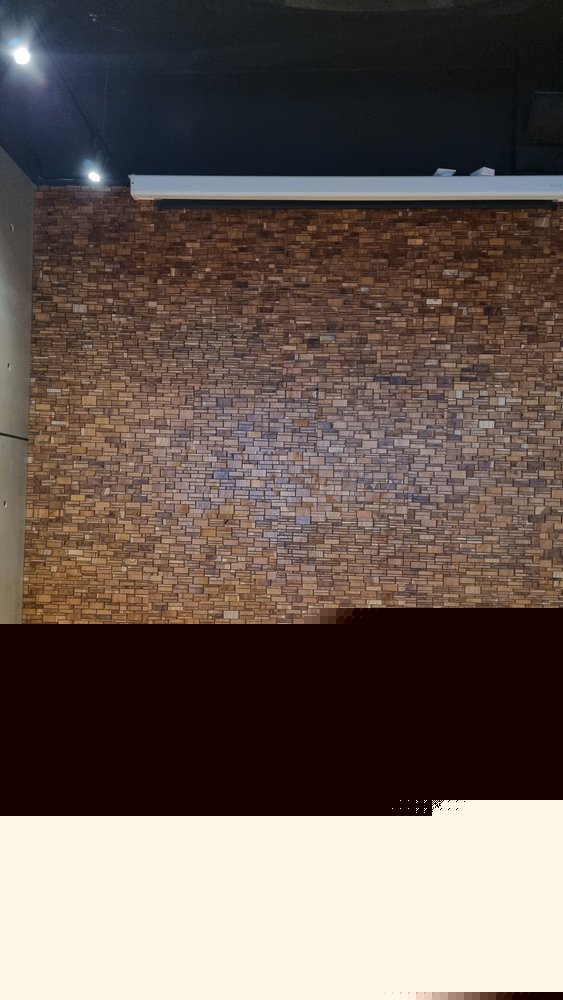 Brown 3D Embossed Abstract Teak Reclaimed Wood Decorative Wall Panels HomeRoots