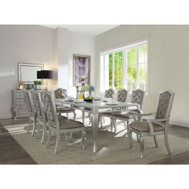 ACME 62080 Francesca Dining Table, Champagne ACME Furniture